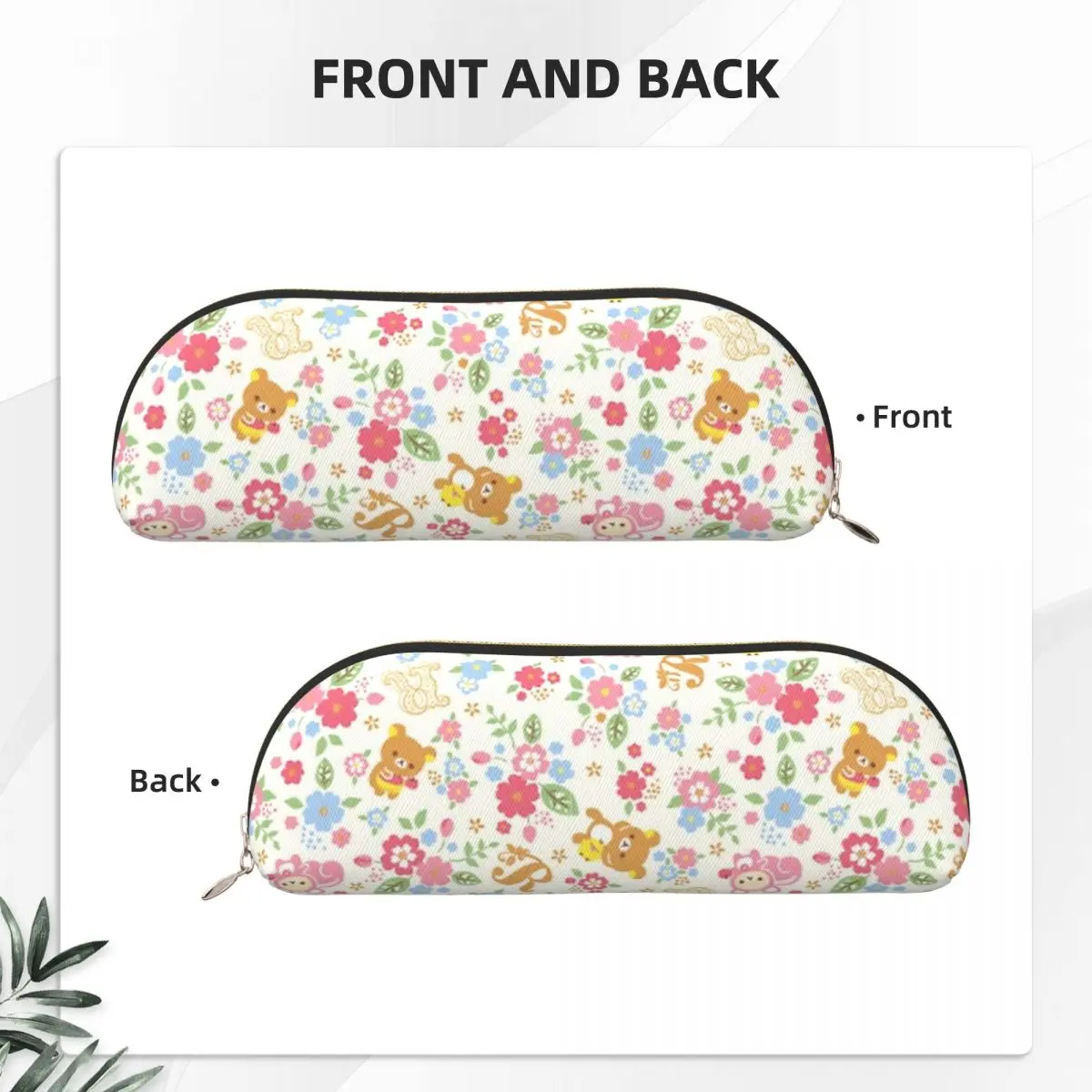 لطيف Rilakkuma زهرة نمط مقلمة حامل قلم تخزين القرطاسية لوازم سعة كبيرة صندوق القلم حقيبة أقلام رصاص للبنين بنات