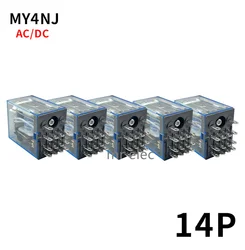 5PCS MY4NJ relay HH54P MY4N-J 14 Pin AC/DC 12V 24V 36V 48V 110V 220V 380V Mini Relay Intermediate Electromagnetic Relay