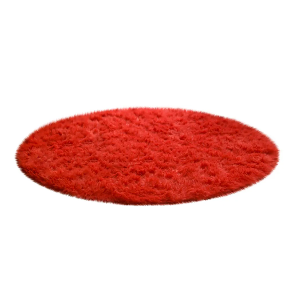 Home Decor Soft Bath Bedroom Non-Slip Floor Shower Rug Yoga Plush Round Mat