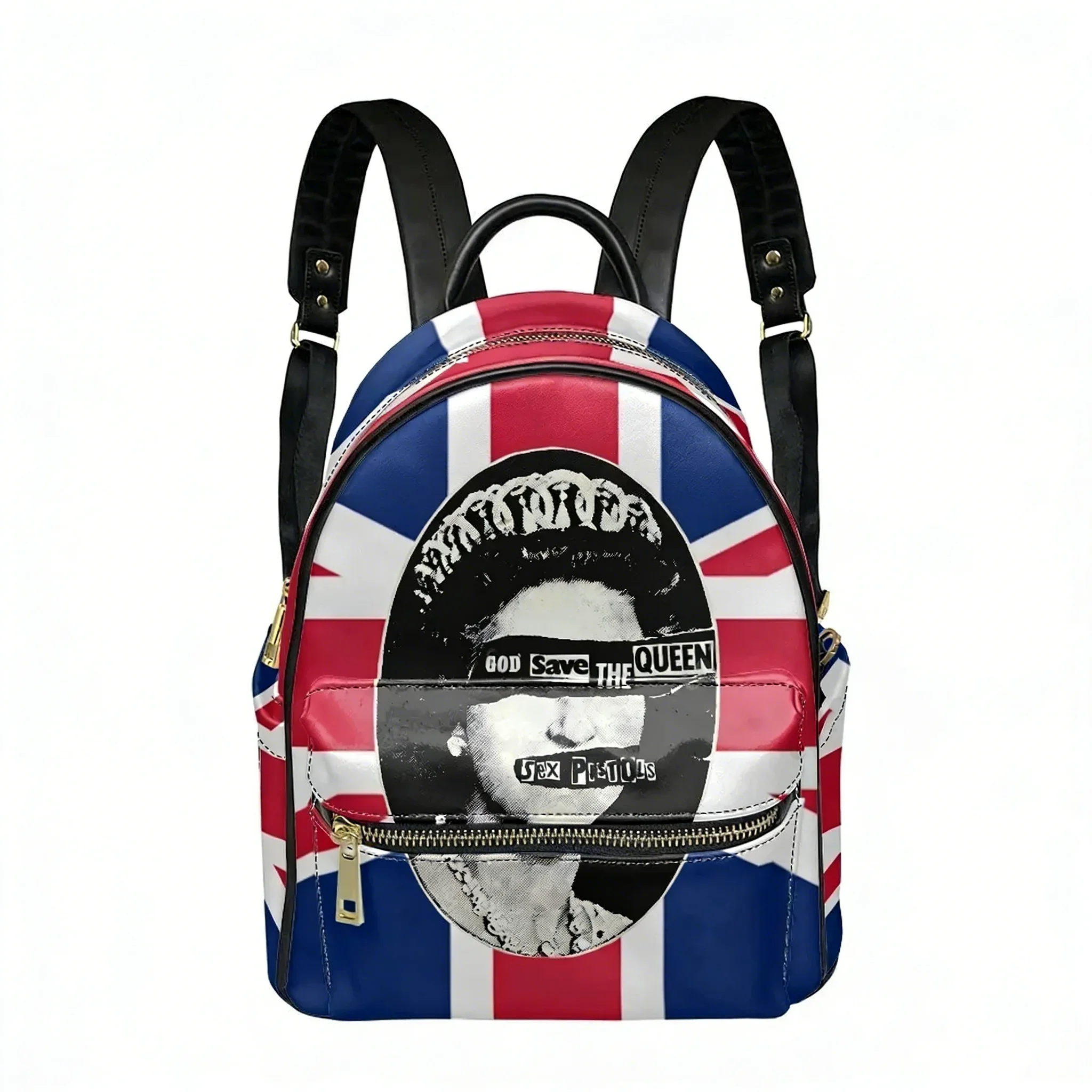 Sex Pistols UK Punk Rock Band Backpack Womens Men Personalized Double Shoulder Bag Business Travel Bookbag Rucksack Gift Daypack