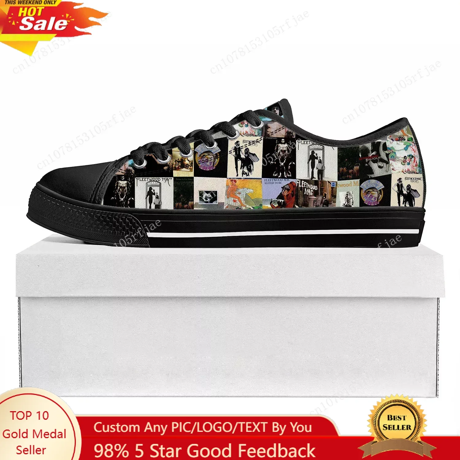 

Fleetwood Mac Low Top Rock Band Sneakers Mens Womens Teenager High Quality Canvas Peter Green Sneaker Couple Shoes Penguin