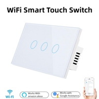 Ewelink WiFi Smart Touch Switch 1/2/3ch 2-way Control Wireless Led Light Smart Touch Screen Switch Bluetooth RF Remote Control