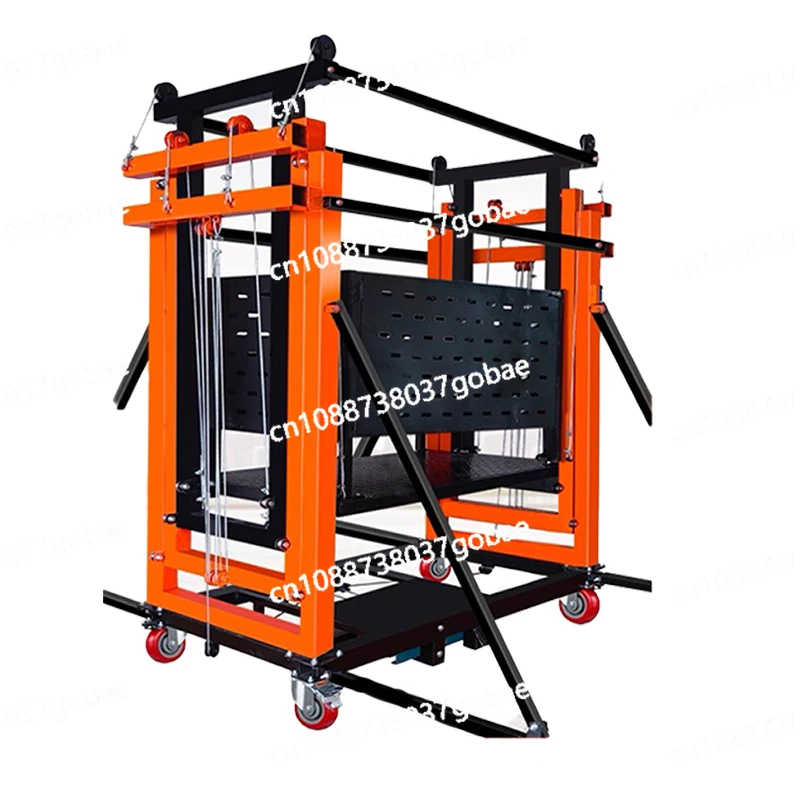 5M Electric Scaffolding Load Bearing 300-500KG Mobile Automatic Lifting Platform Remote Control Folding Decoration - Detail 1