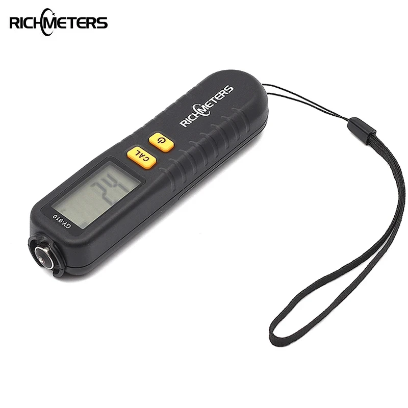 

GY910 Digital Coating Thickness Gauge 1 micron/0-1300 Car Paint Film Thickness Tester Meter Measuring FE/NFE Russian Manual