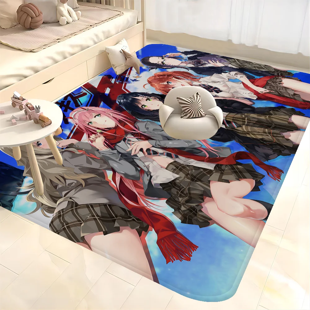 

Anime Zero Two DARLING In The FRANXX Kitchen Mat Kids Room Bedroom Decoration Balcony Anti-Slip Doormat Living Room Alfombra