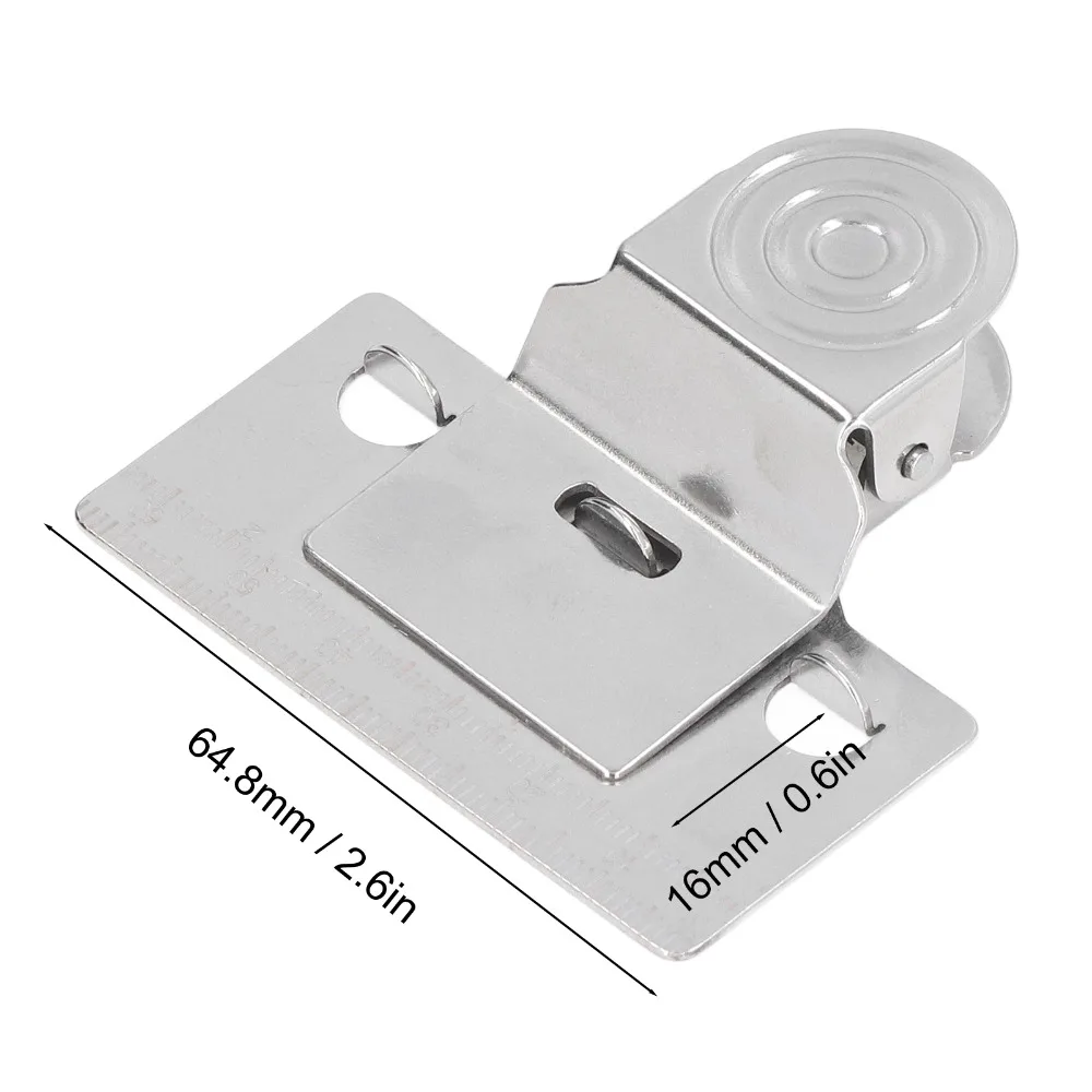 Stainless Steel Construction Measuring Tape Clip Tool For Curves and Surfaces Compact Design Corners Clamp Holder