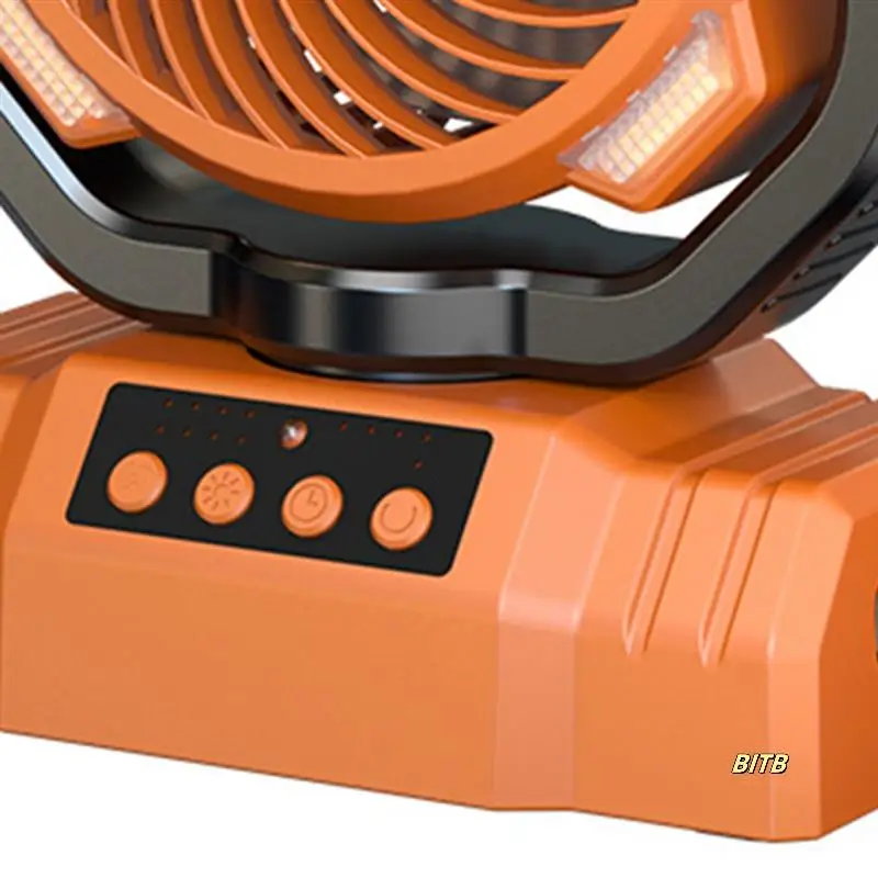 

Hanging And Standing Dual-Purpose Camping Fan With Light Large Capacity Long Battery Life Camping Fan Lighting Fan