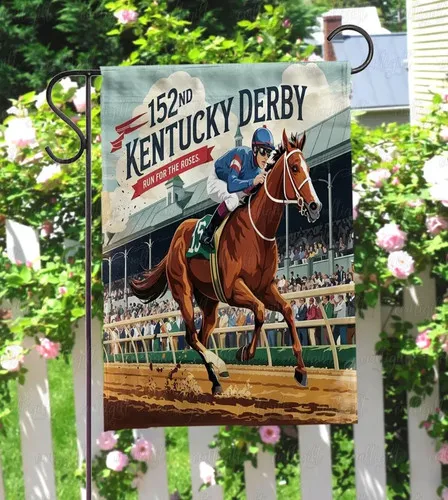 152nd Horse Racing House Garden Flag, Southern Tradition Horse Race 2026 Gift XXQ