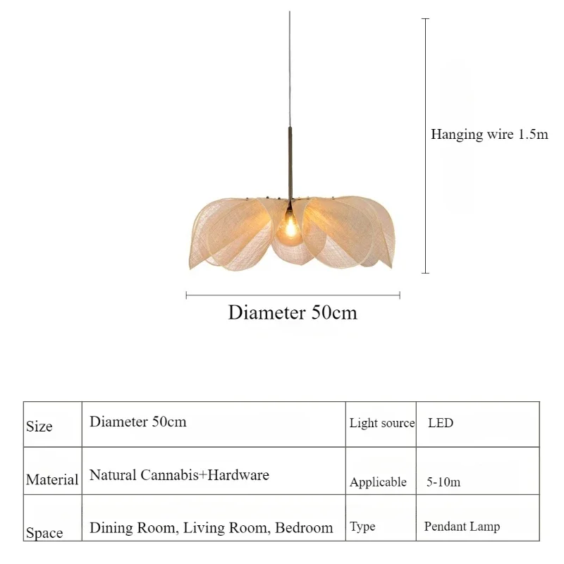 

SANDYHA Elegant Nordic Flower Pendant Light Glass Lampshade Indoor Hanging Chandelier for Living Room Bedroom Dining Lighting