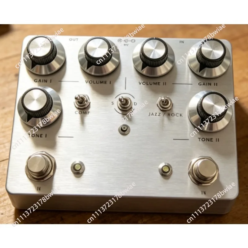 Guitar Effect Pedal Distortion Overload Single Block V2.0 version,two-channel Effect device
