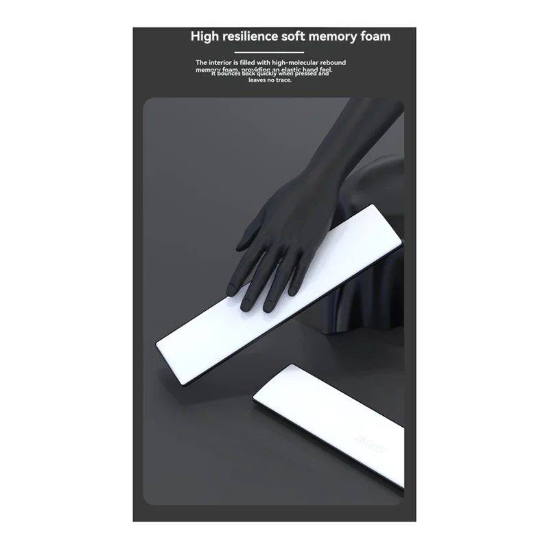 N34R-AJAZZ Ergonomic Wrist Rest For Mechanical Keyboards Soft Memory Foam Pad For 61 Keys Comfortable Support For Hand Relief