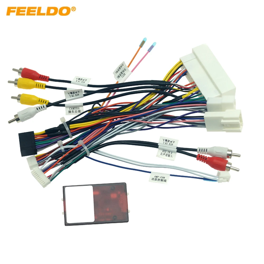 Android Radio 16pin Wiring Harness With Canbus Box For KIA KX5/KX7 Hyundai Sonata 9 2016