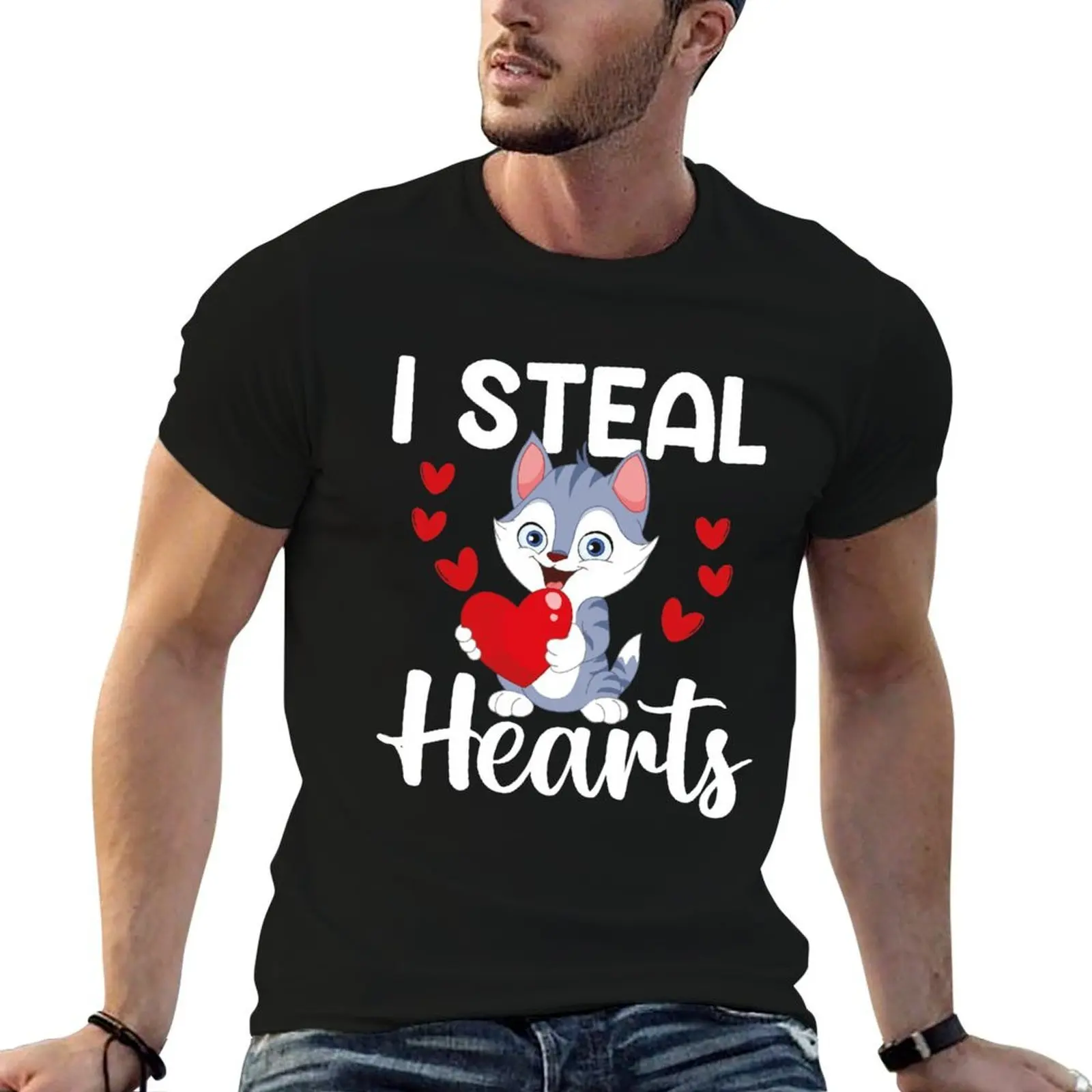 

I steal Heart : happy valentines romantic day T-Shirt t shirts for man graphic vintage essential t shirt T-Shirt