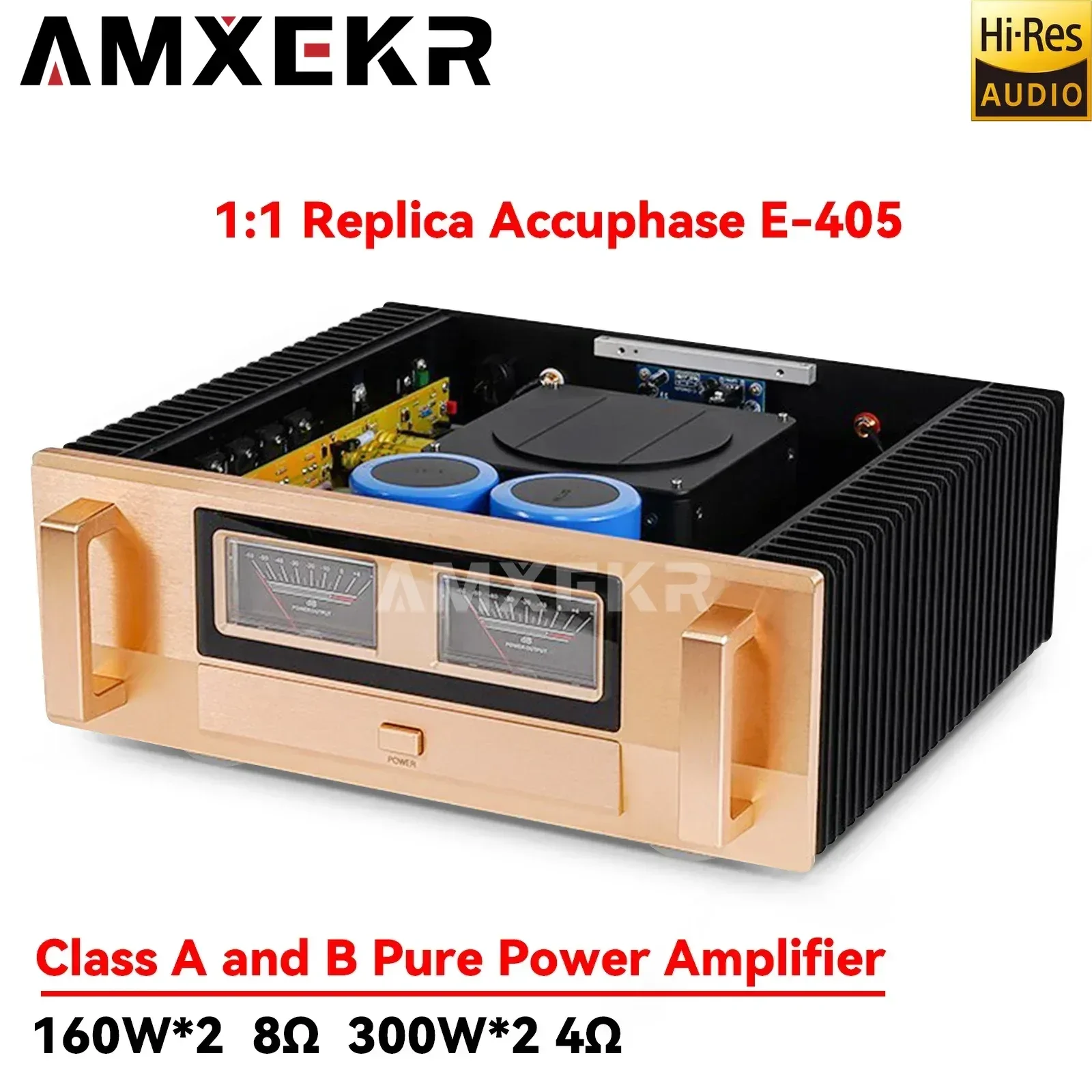 

AMXEKR 1:1 Реплика Accuphase E-405 класс A и B 300 Вт усилитель высокой мощности домашний усилитель мощности Hi-Fi повышенной яркости