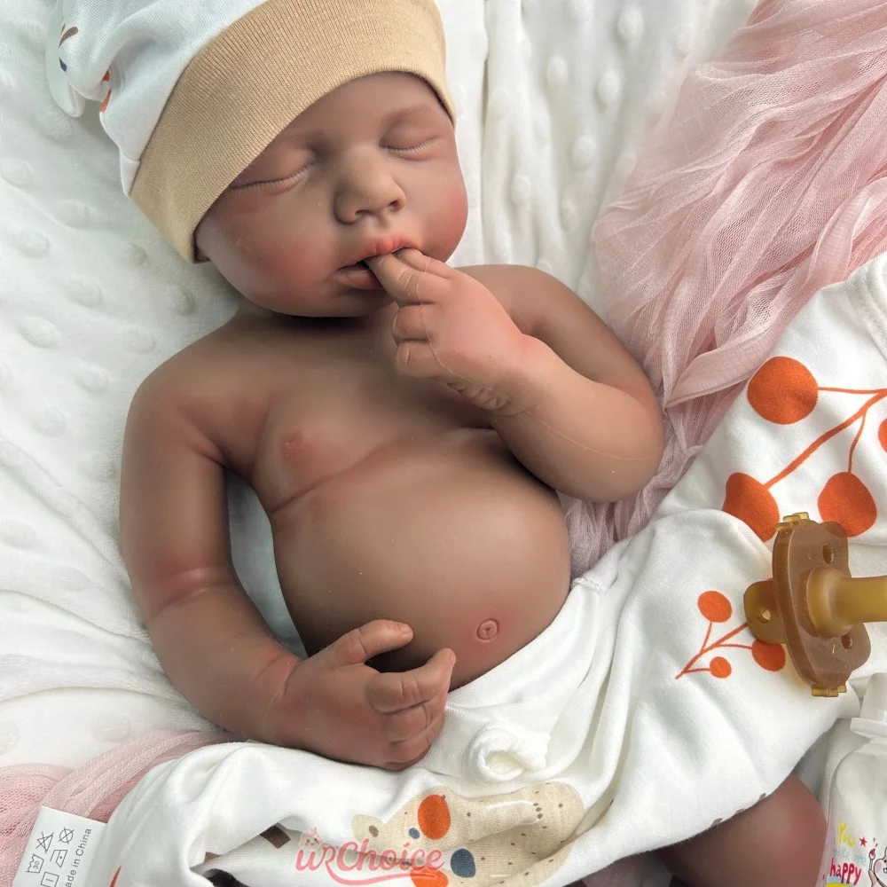 20インチの重みのあるプラチナシリコン製リボーンドール、女の子/男の子のルル、リアルで柔らかい、洗える新生児人形、不安解消ギフト