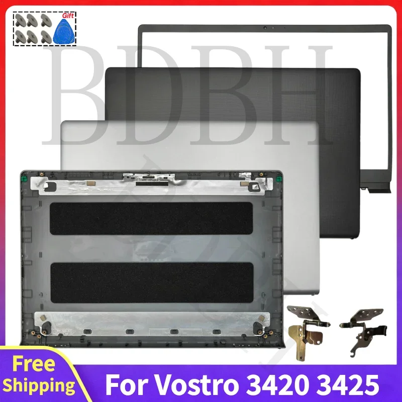 For Vostro 3420 3425 P152G New Replace Laptop Rear Lid Top Case Front Bezel Hinges Screen LCD Back Cover Computer Accessories