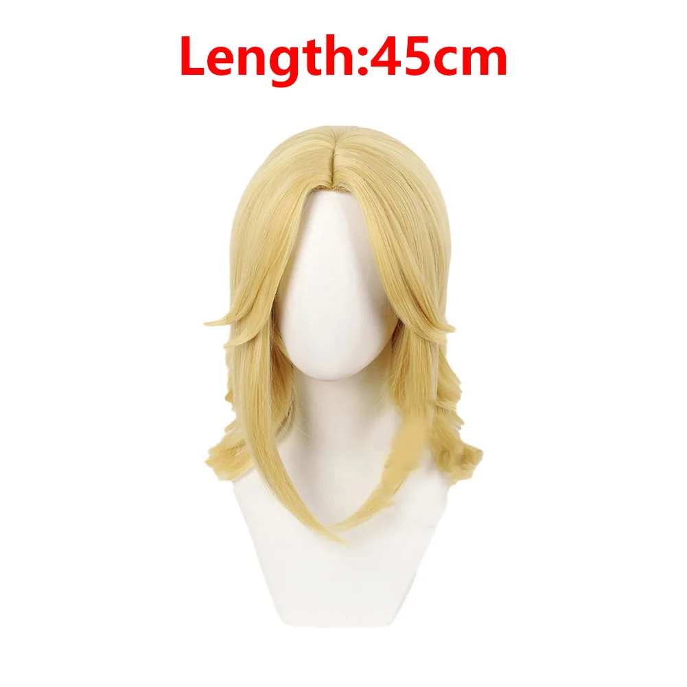 Johnny Joestar Cosplay Wig Heat Resistant Synthetic Hair Anime Costume Accessories Props for Men Women Carnival Halloween Party view 6