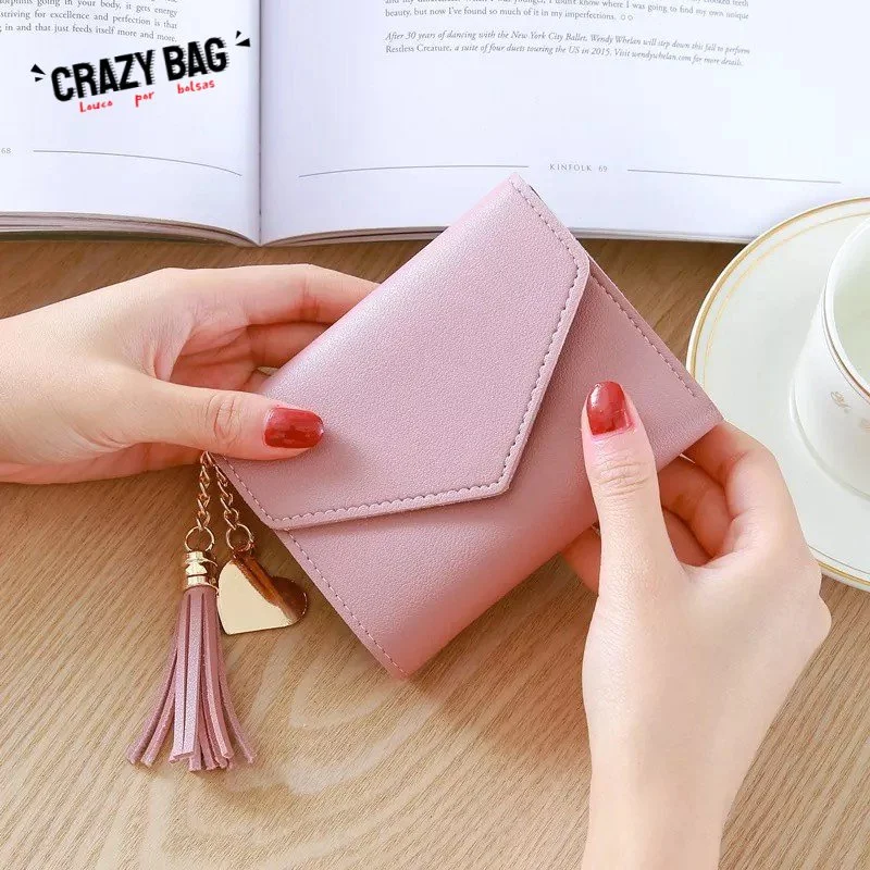 Small Women's Wallet Short Clip Business Card Holder Bag