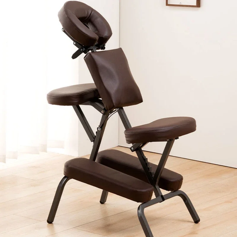 

Metal Foldable Massaging Chair Portable Chinese Medicine Massage Seat Multi-Stage Scraping Chair Multifunctional Therapy Chair