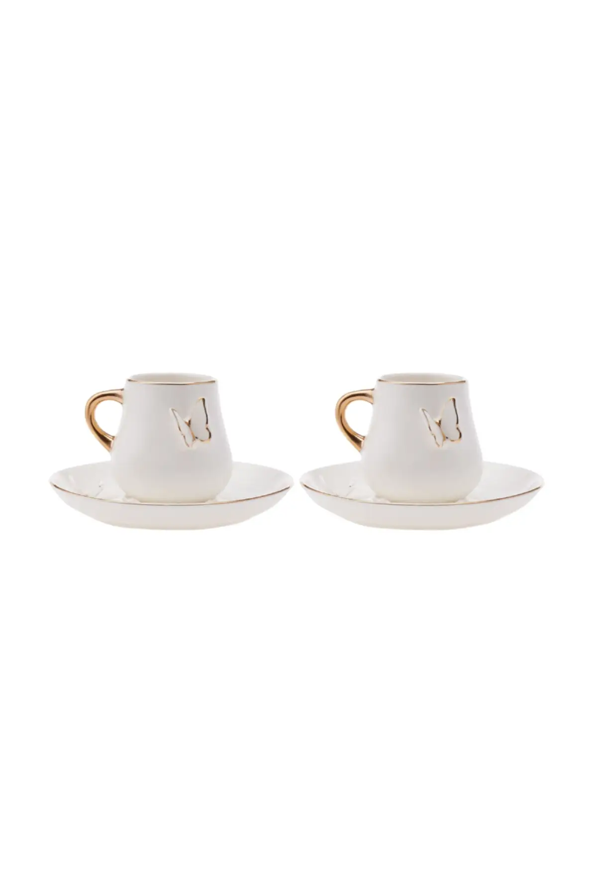 DOLBOVI butterfly 2 person porcelain coffee cup set