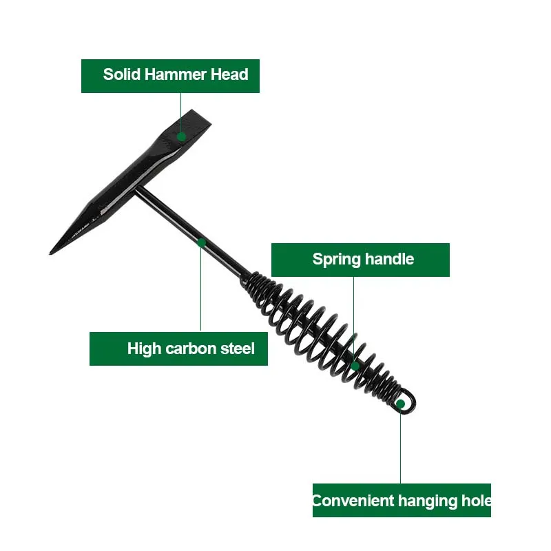 High carbon steel Welding / Chipping Hammer 300g 500g with Spring handle electrician\'s tools
