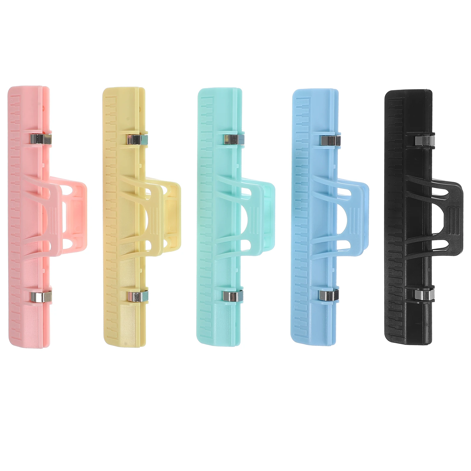 

5 Pcs Music Sheet Holder Clips Durable ABS Metal Multi-function Document Clamp For Books Scores Manuals Portable
