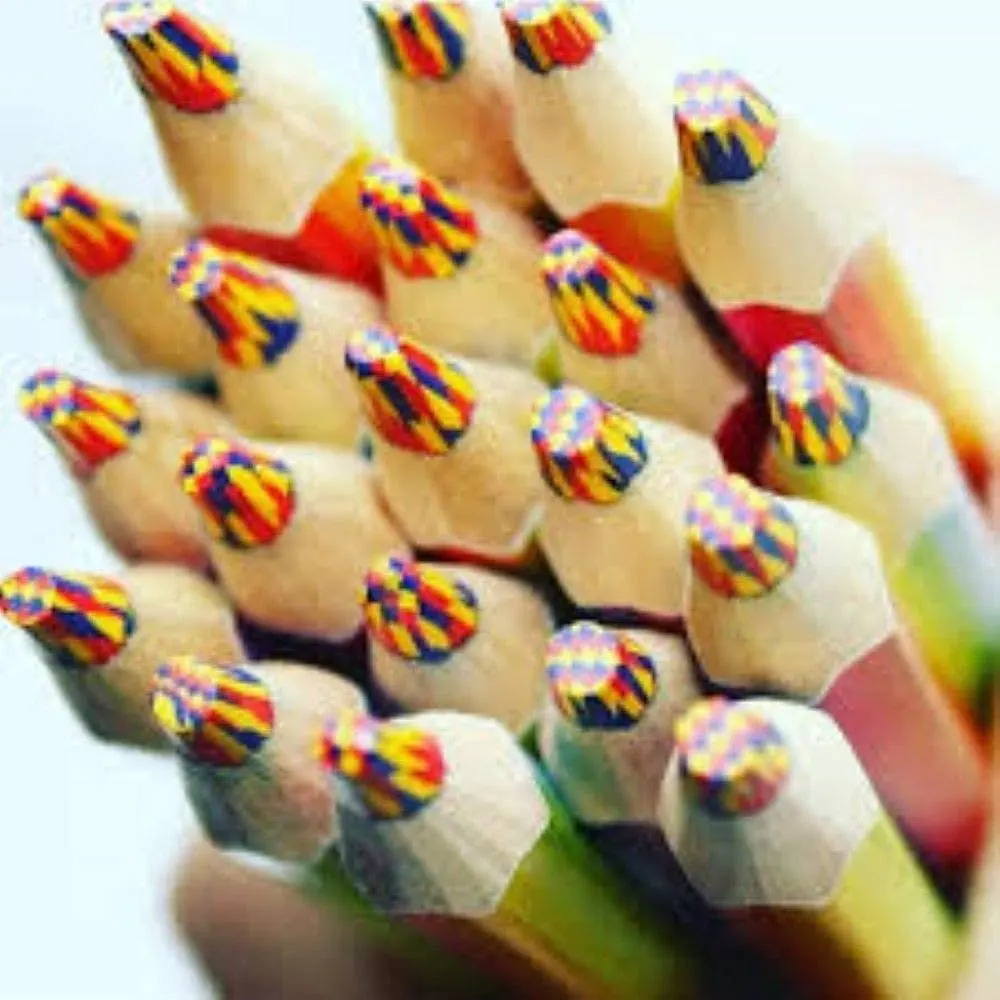 Colorful Pencil Large Jumbo Rainbow Tris