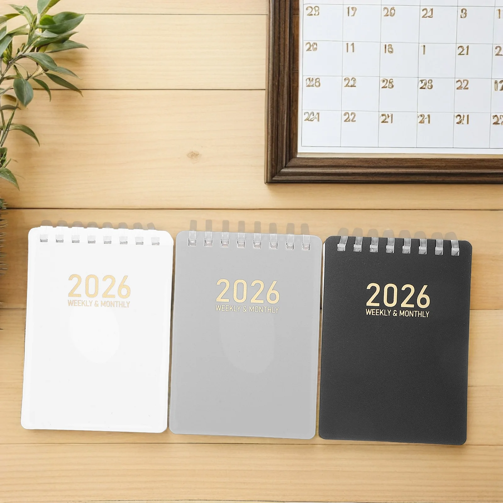 

Coil Pocket Planner Binder Weekly with Spiral Binding Notebook Aesthetic Mini Notebooks
