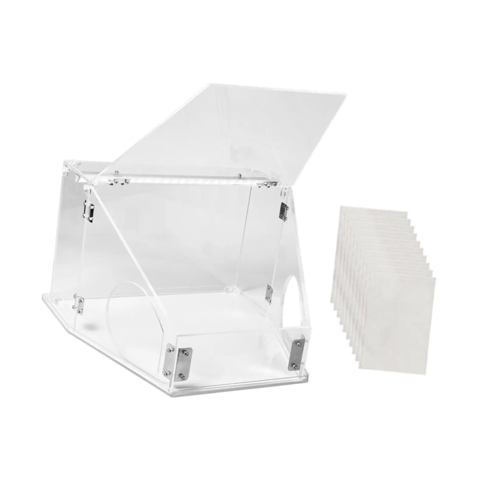 

Acrylic Grinding Dust Box Portable Dust Case for Sanding Engraving Polishing