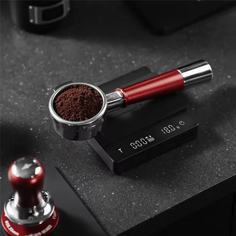 AF93-58 mm Bodenloser Siebträger für La Marzocco/E61, Espressomaschinenzubehör mit Metallgriff, Kaffeezubehör