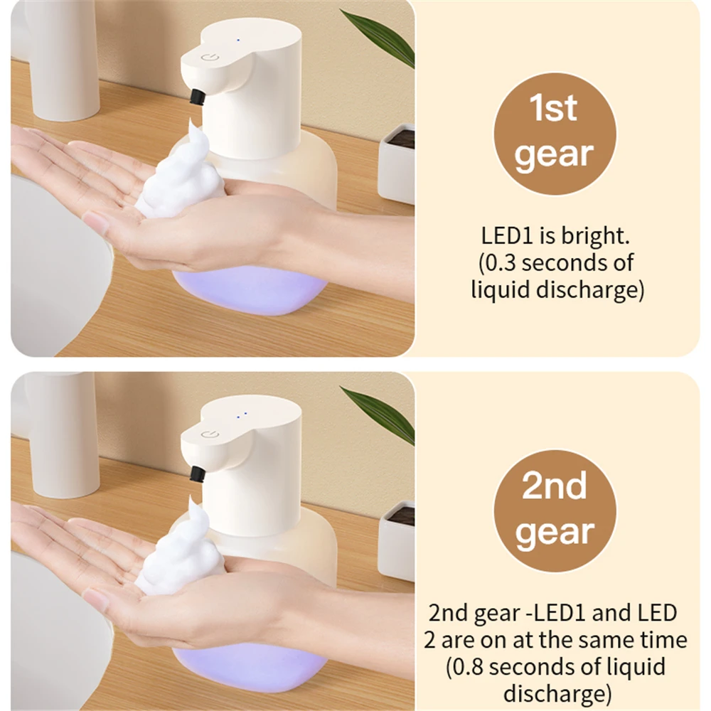 4 Gears Adjustable Automatic Sensor Foam Distributor Wall mount Soap Dispenser Touchless Inductive Liquid Generator Hand Washer