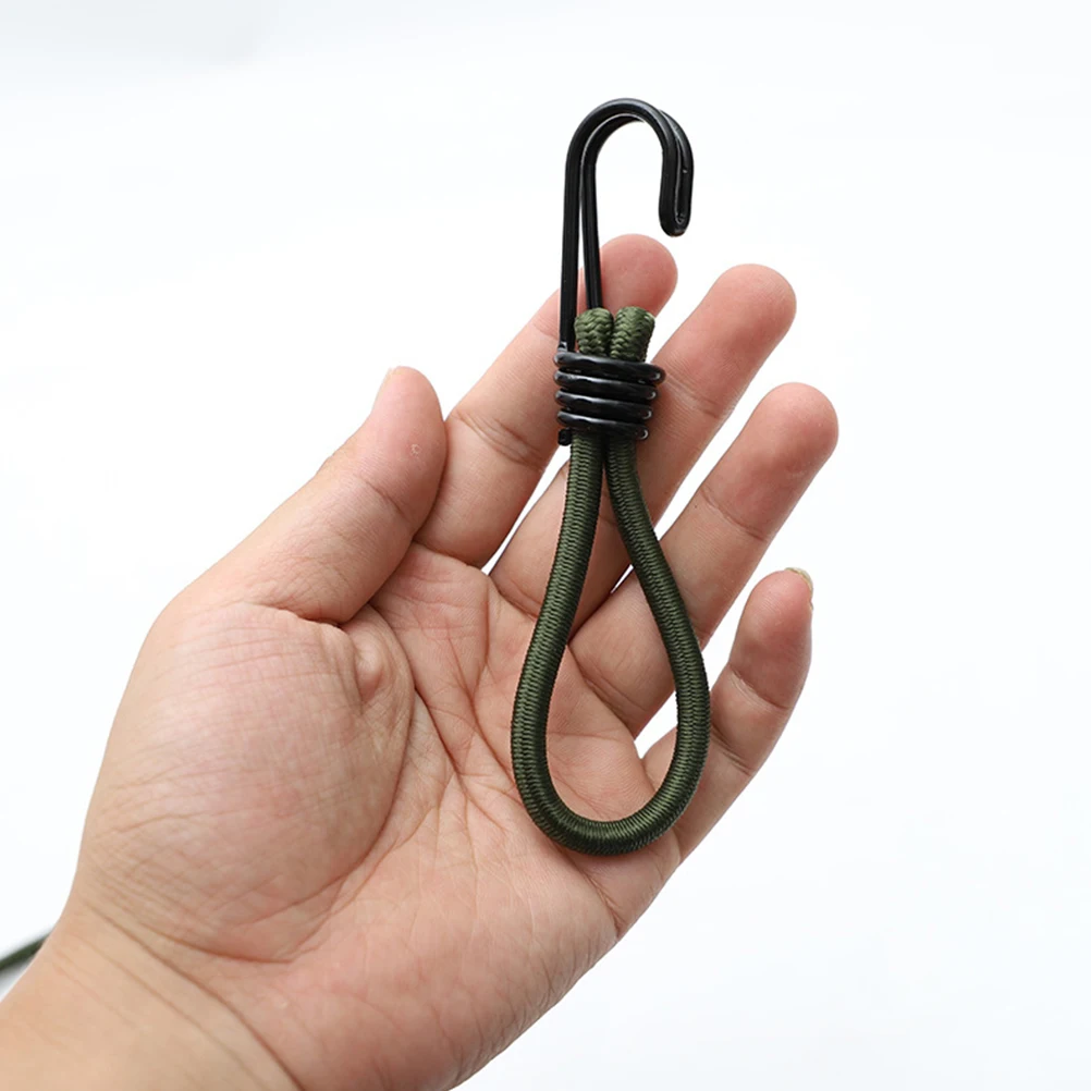 

4 Pcs Tent Guy Lines Elastic Rope Buckles Durable Materials Windproof Camping Mountaineering Stakes Fixing Tools Outdoor