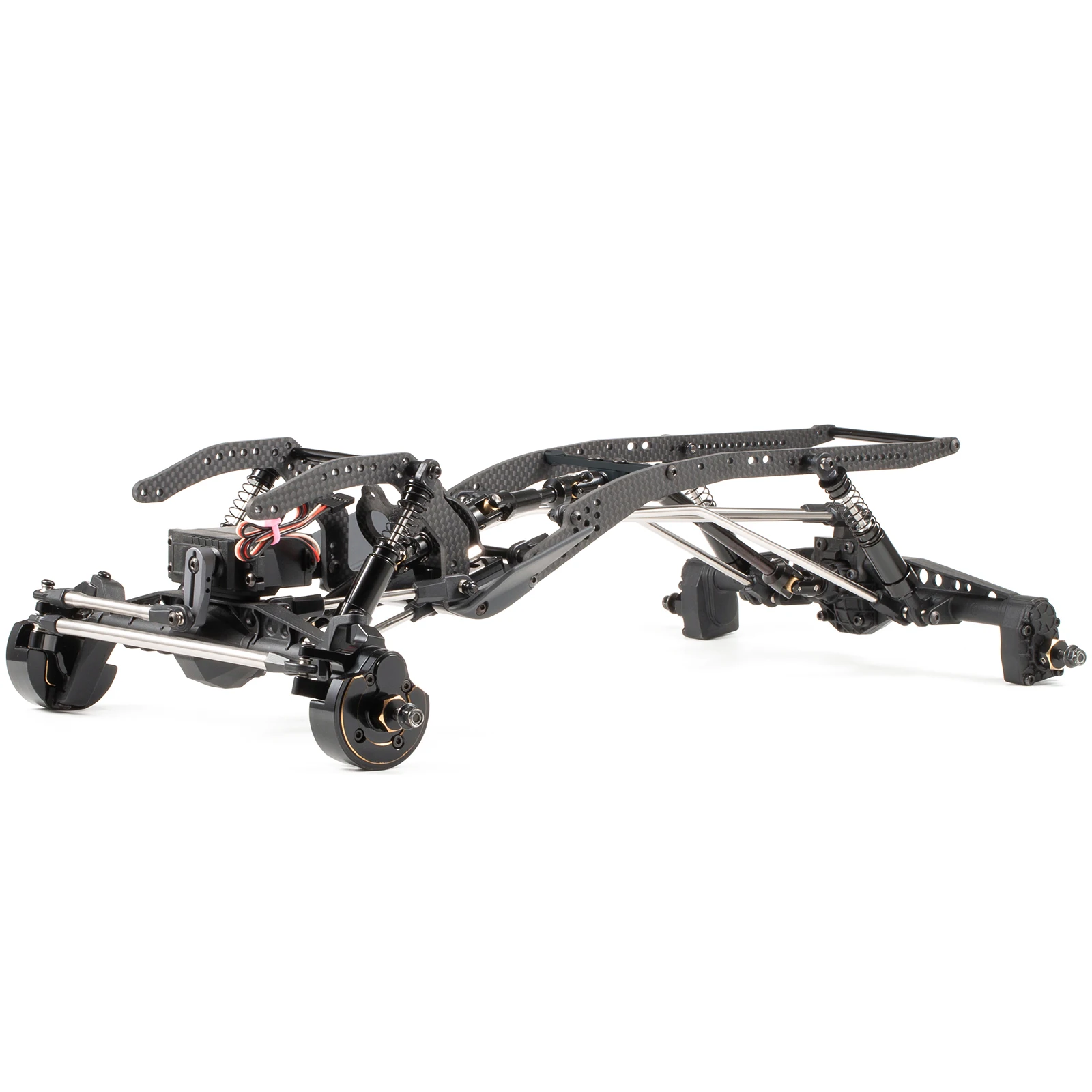 Carbon Fiber LCG Custom Build Chassis Kit and Link Kit for 1/10 RC Rock Crawler Capra F10 Axle Comp Rigs view 6