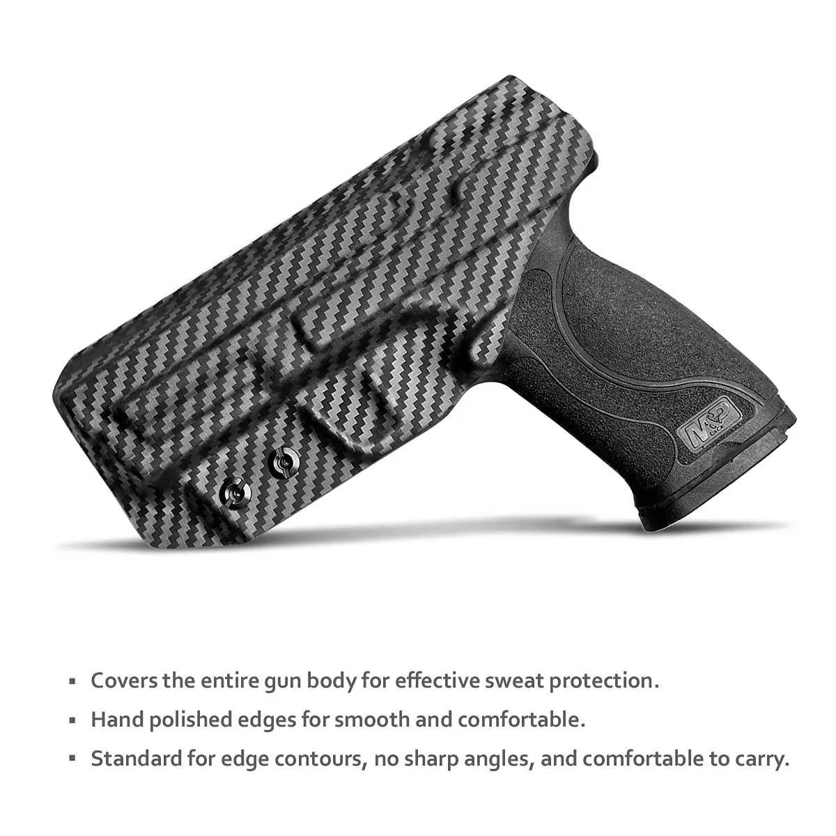 POLE.CRAFT M & P 2.0 fondina IWB Kydex fondina Fit:M & P 9mm M2.0 4 "/4.25" pistola con pollice di sicurezza all'interno della cintura nascosta