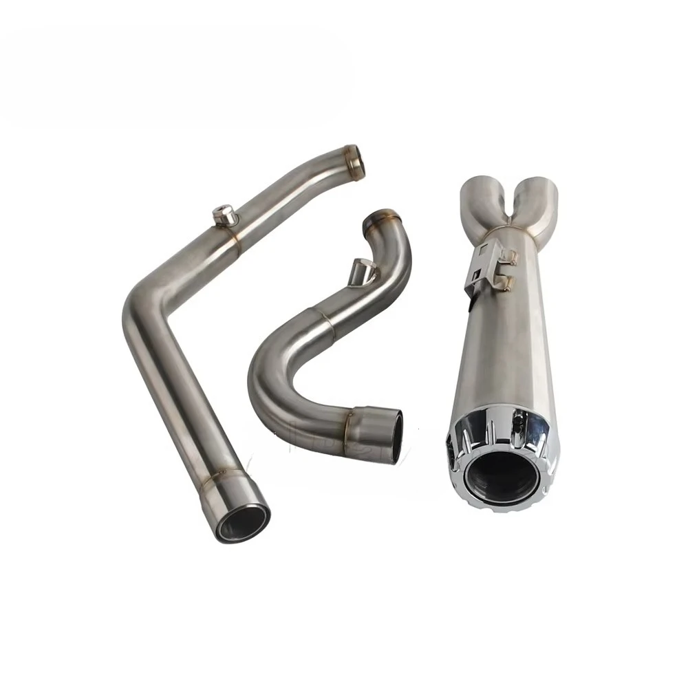 

Motorcycle 304 Stainless Steel 2 Into 1 Exhaust System Muffler for Harley 2017-2025 up CVO M8 Touring Electra Glide Models
