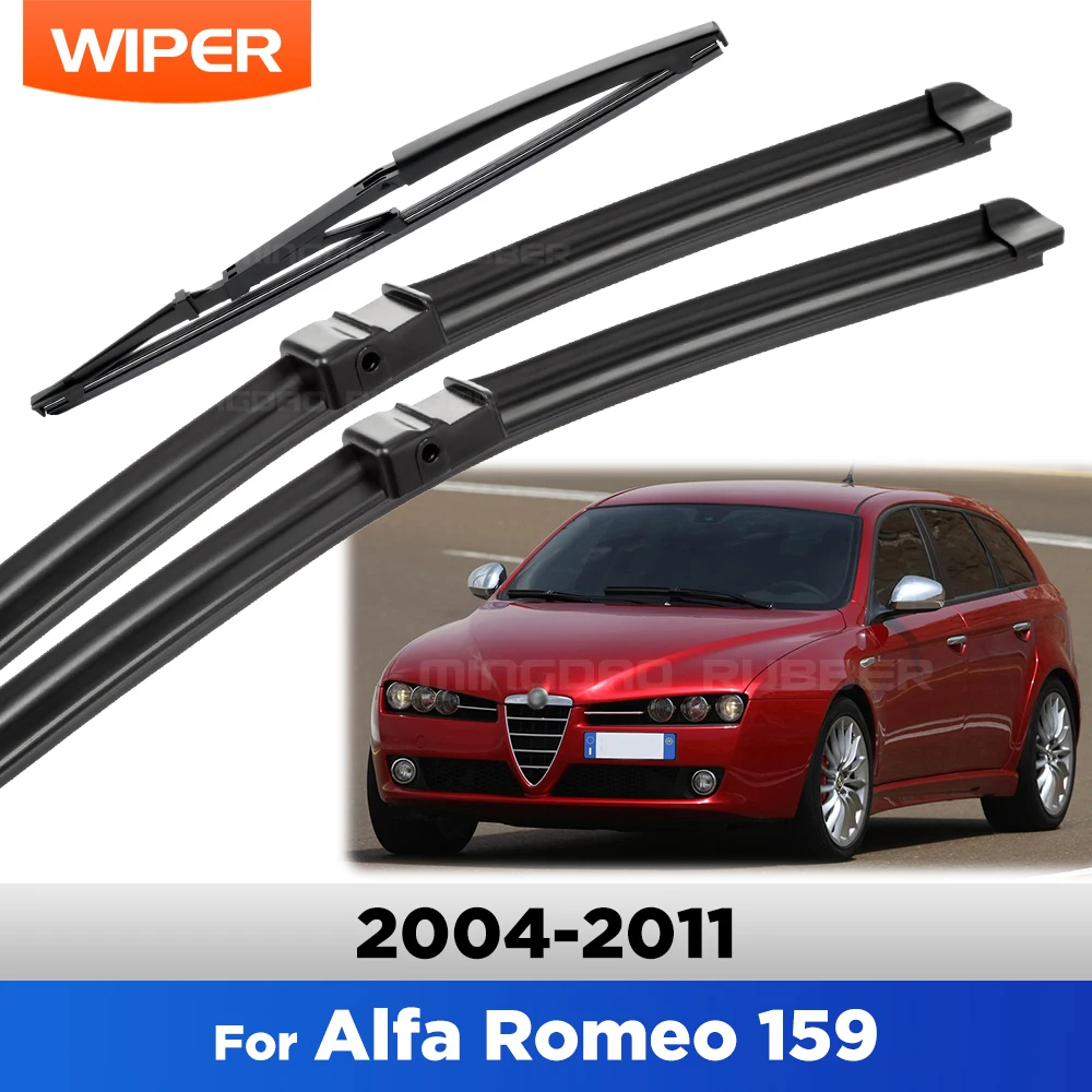 

For Alfa Romeo 159 2004-2011 2005 2006 2007 2008 Wiper Front&Rear Wiper Blades Windshield Windscreen Window Brushes 22"+18"+13"