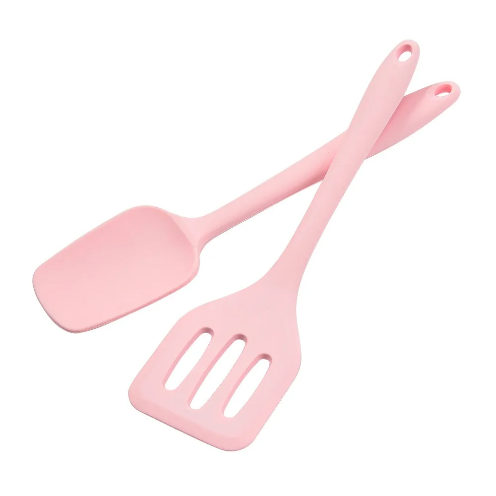 5 pcs Rose Gold Kitchen Utensil Five-Piece Set Silicone Non Stick Silicone Kitchen Tools Pink Heat Resistance