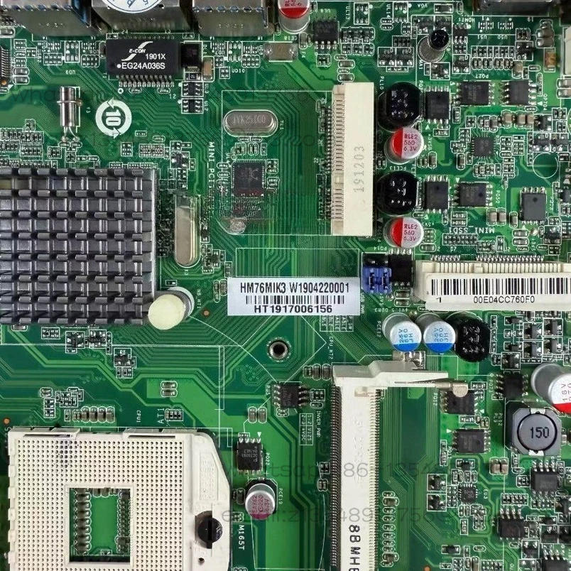 ITX-HM76MIK3 989-pin CPU2-3 generation 17 * 17 industrial control integrated machine main board, DDR3HDMI interface spot