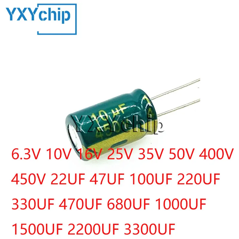 

High Frequency 6.3v 10v 16v 25v 35v 50v 400v 450v 22uf 47uf 100uf 220uf 330uf 470uf 680uf 1000uf 1500uf 2200uf 3300uf