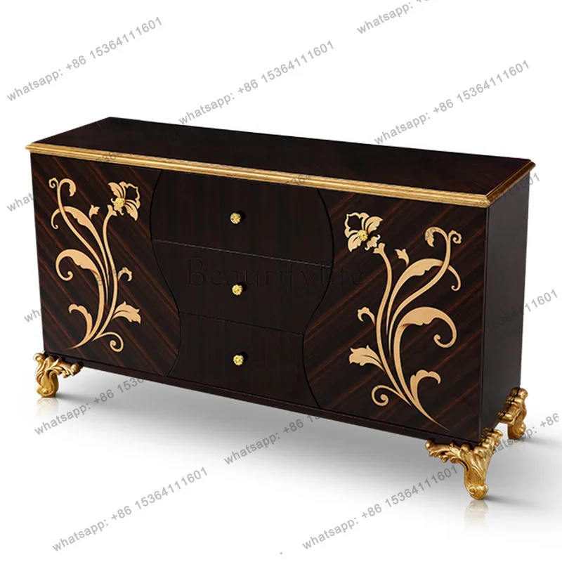 

Villa European-style entrance entrance partition cabinet entry door decoration classical chest cabinet