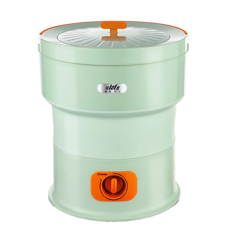 2 In 1 Opvouwbare Draagbare Mini Turbo Wasmachine 9L Ultrasone Wasmachine