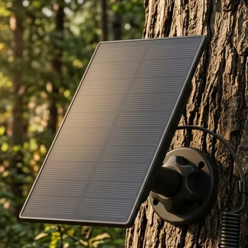 5000mAh Solar Panel With Dual Interface For WingHome For Hawkray 4G For Trail Camera For Outdoor Waterproof Power Supply Charger