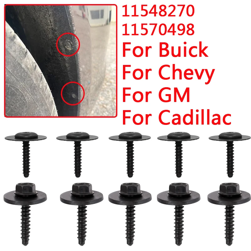 10 قطعة 11548270 11570498 متعددة الأغراض الترباس سبلاش درع الحاجز بطانة المسمار لجنرال موتورز جي إم سي ل بويك لكاديلاك ل تشيفي 2010-on #1