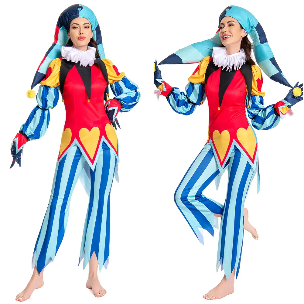 Fizzarolli Cosplay Fantasia Costume Disguise for Adult Women Clothes Hat Set Role Play Anime Outfits Halloween Carnival Suit