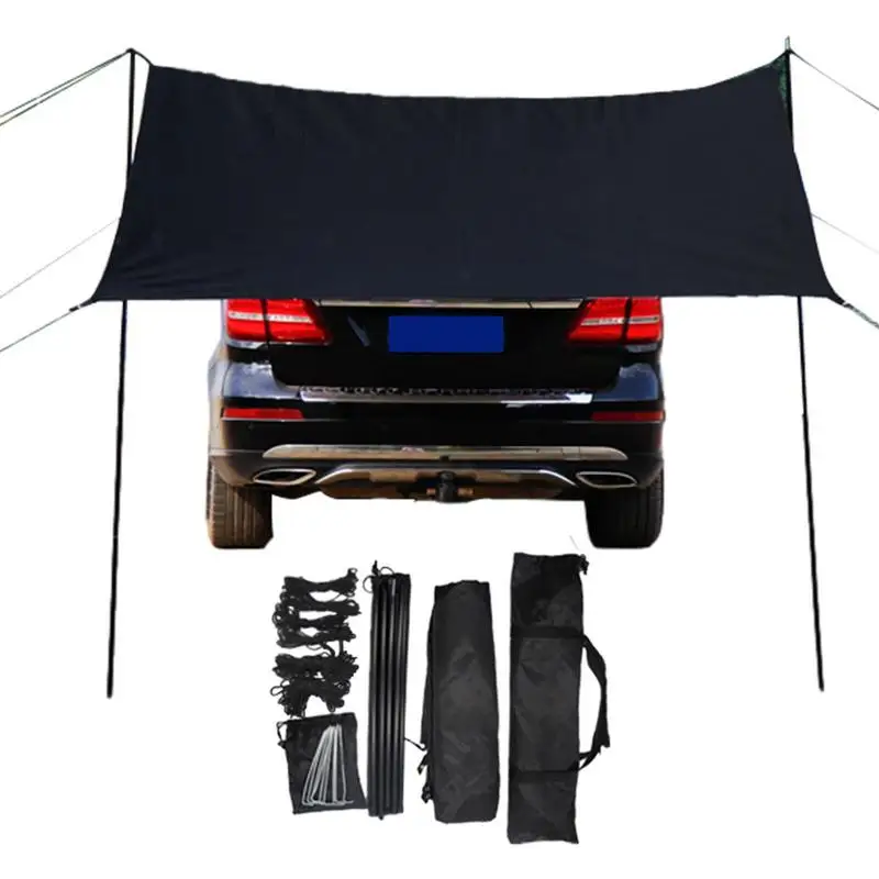 Car Awning Oxford Cloth Car Side Awning Rooftop Camping Sunproof Car Tent Universal Suv Windproof Car Camping Gear Tent For 