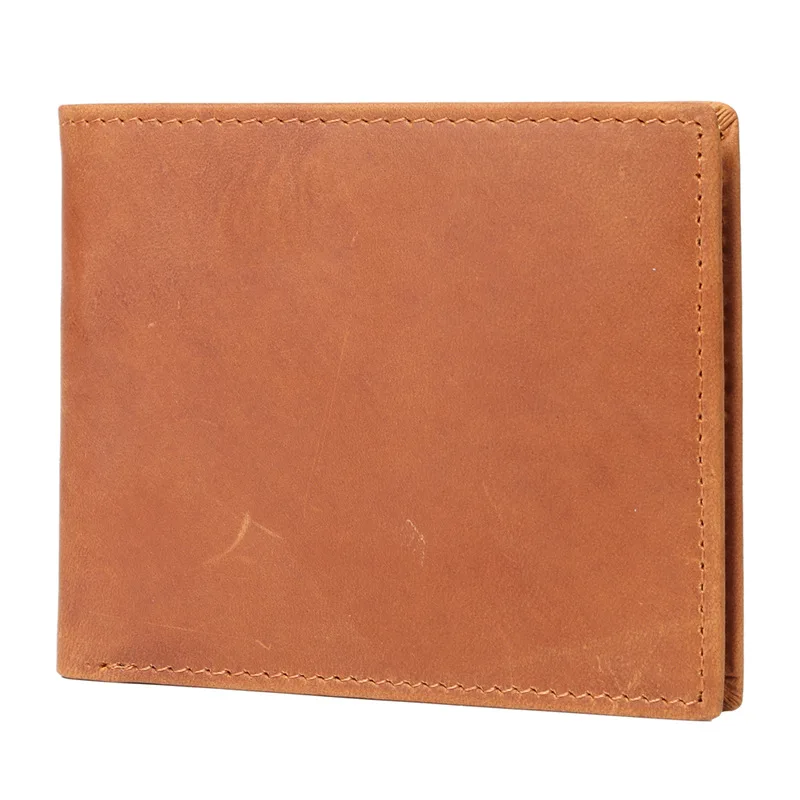 Vintege Wallet Leather Men's Multi Card Driver's License Clip Simple Casual Business Multifunctional Double Fold Short Wallet