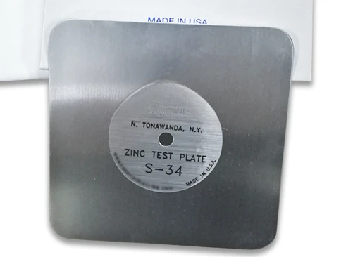 TABER S-34 Zinc Plate NEMA Standard Plate Abrasive Belt Wear Rate Verification Abrasion Tester Accessories 5pcs/box