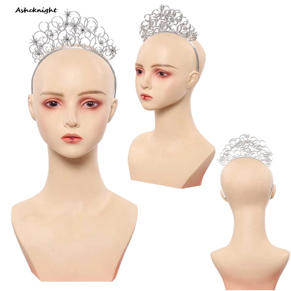 

Wicked 2 Cosplay Glinda Silver Headband Costume Accessories Party Disguise Women Halloween Carnival Roleplay Props Outfits Suit