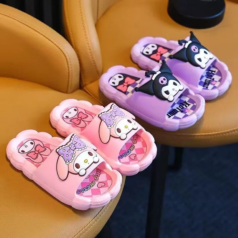 Fashion My Melody Pattern Slides Cute Cartoon Print Open Toe Sandals for Teen Ladies Comfortable Indoor Outdoor Footwear - view 3