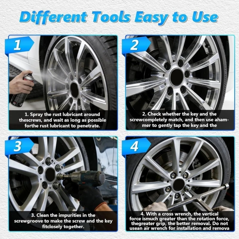 

Lug Nut Socket Wheel Lock Nut Removal Socket Wrench for Select Model Car